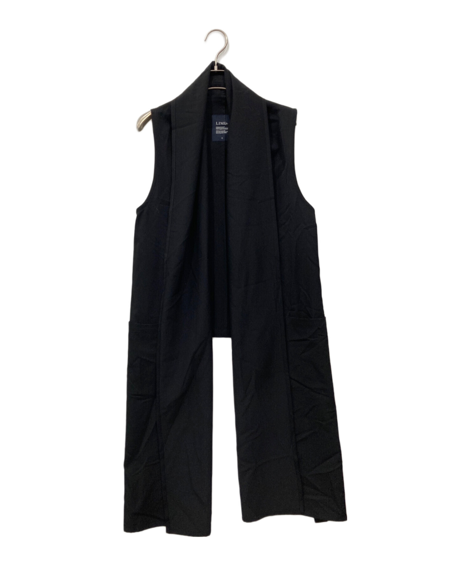 中古・古着通販】LIMI feu (リミフゥ) ロングジレ ブラック サイズ:S