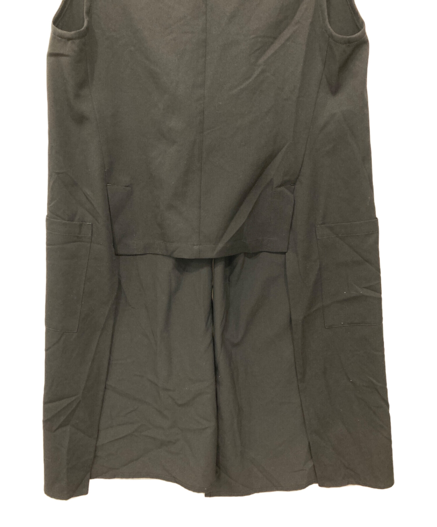 中古・古着通販】LIMI feu (リミフゥ) ロングジレ ブラック サイズ:S