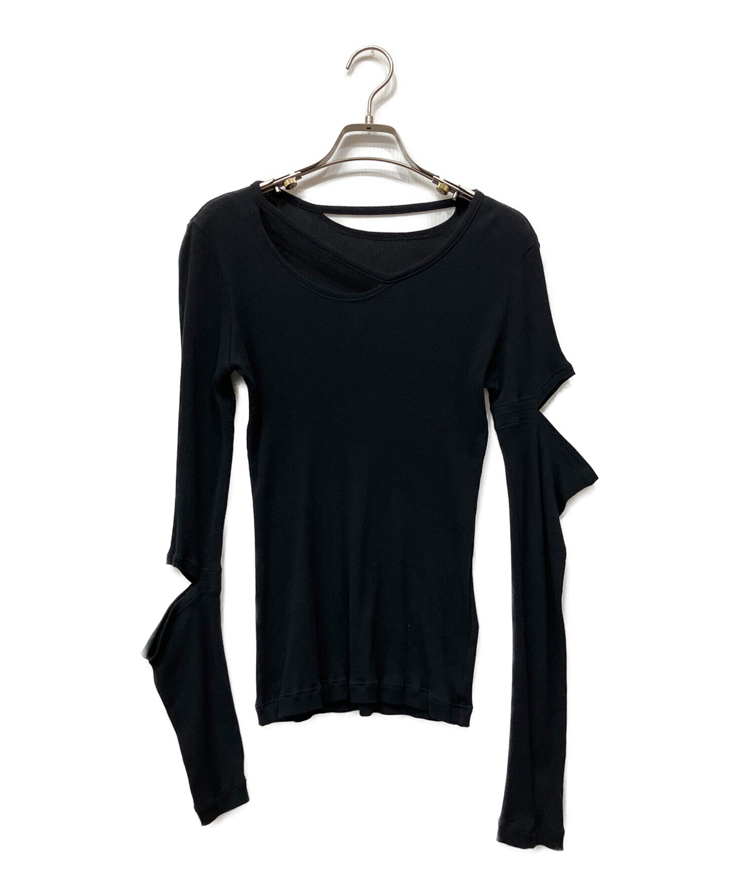 【未使用】LIMI feuリミフゥ ストリングスリーブジャージートップ 中古・古着通販】LIMI feu (リミフゥ) C RIB STITCH ARM SLIT T
