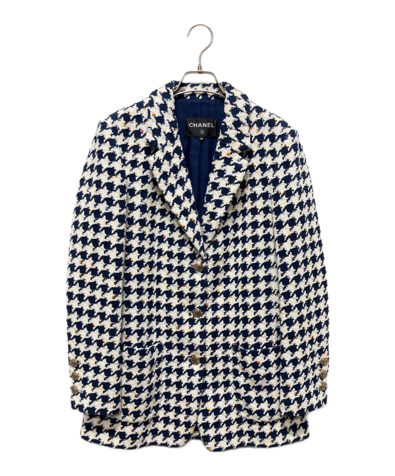 中古・古着通販】CHANEL (シャネル) ココボタンツイードジャケット