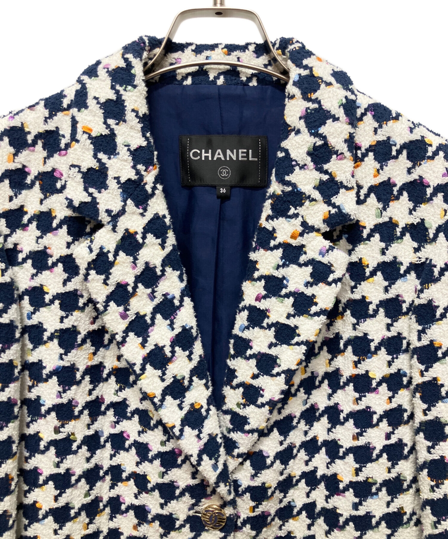 中古・古着通販】CHANEL (シャネル) ココボタンツイードジャケット