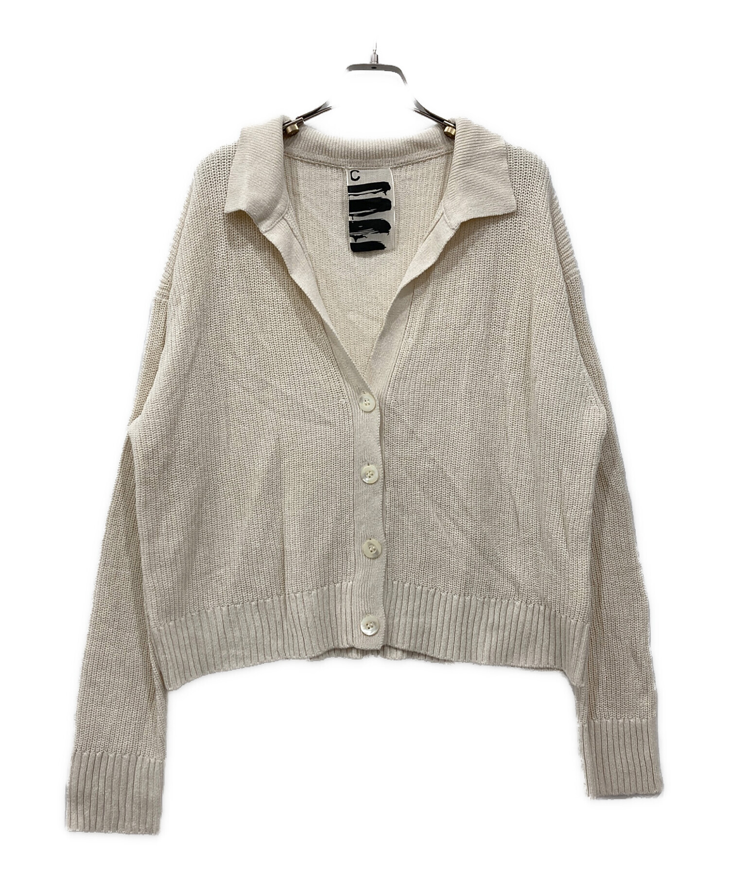 中古・古着通販】Chaos (カオス) ロウシルクカーディガン アイボリー