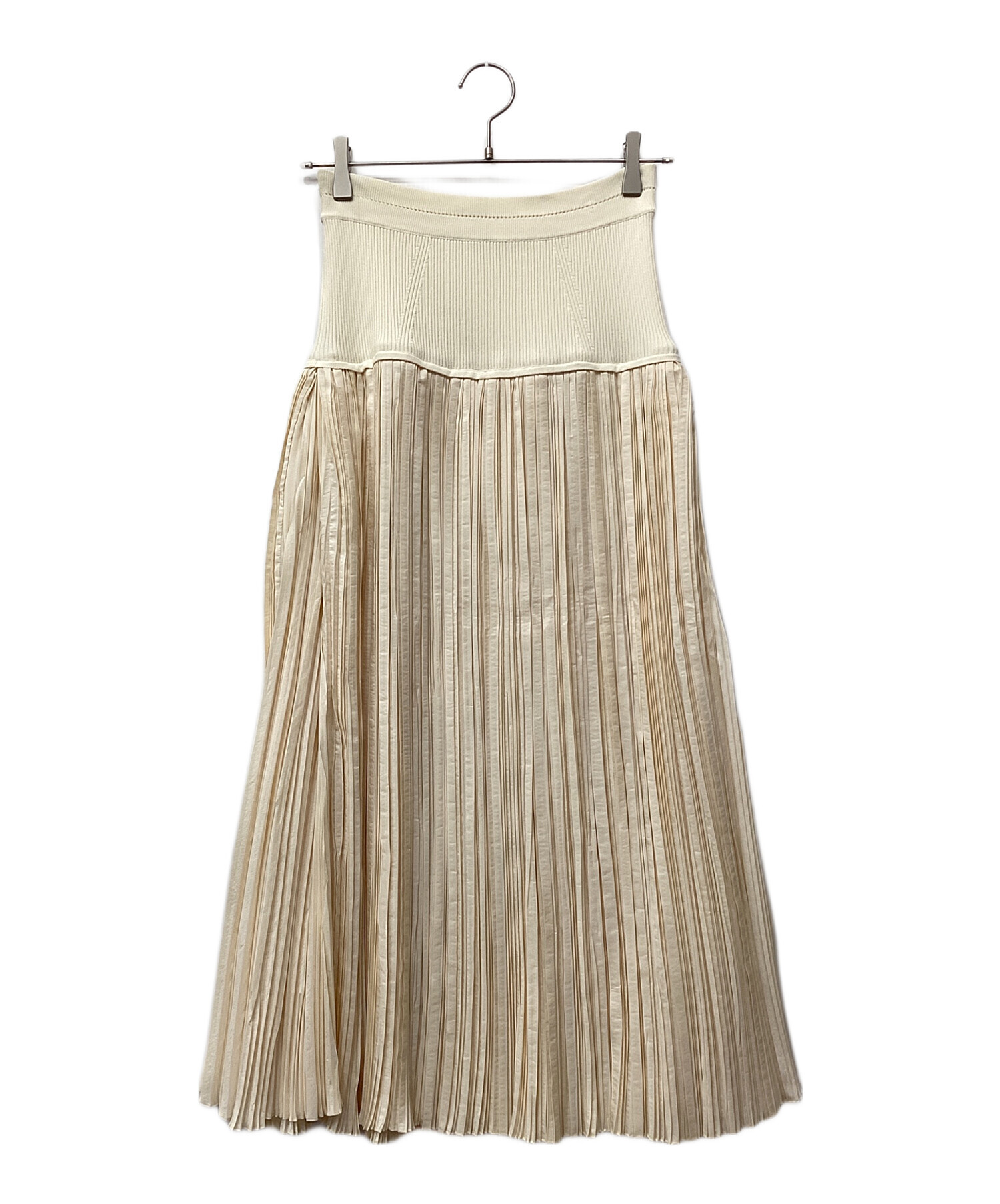 ジルサンダー　プリーツロングスカート　アイボリー 中古・古着通販】JIL SANDER (ジルサンダー) プリーツスカート