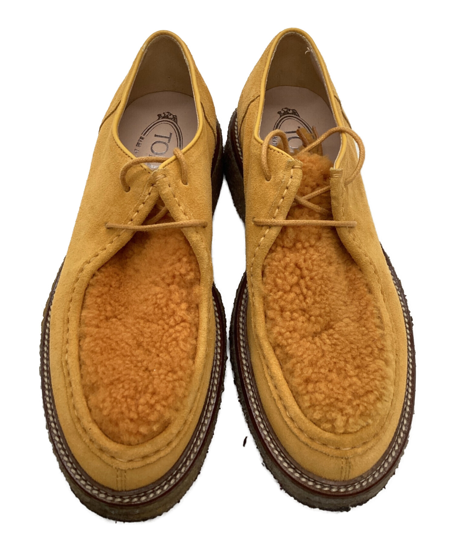 中古・古着通販】TOD'S (トッズ) レースアップシューズ オレンジ