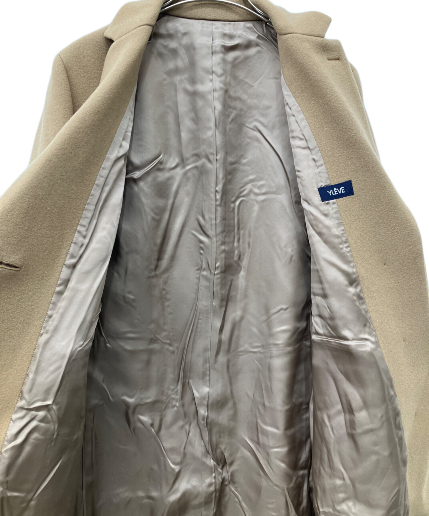 中古・古着通販】YLEVE (イレーヴ) チェスターコート ベージュ