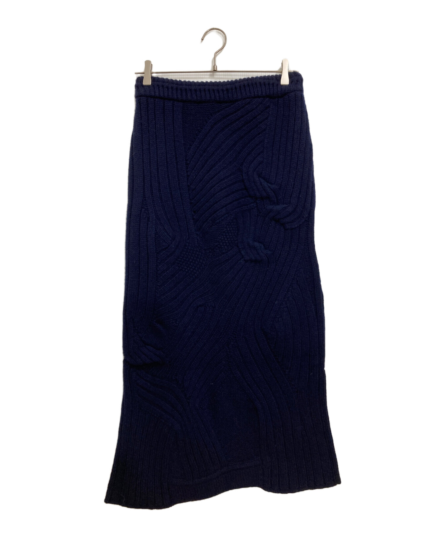 Mame Kurogouchi バスケットパターンコンビネーションニットPO Mame