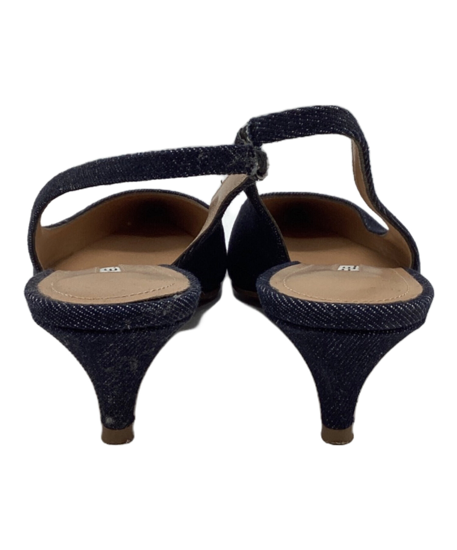 中古・古着通販】PELLICO (ペリーコ) SLINGBACK HEEL DENIM インディゴ