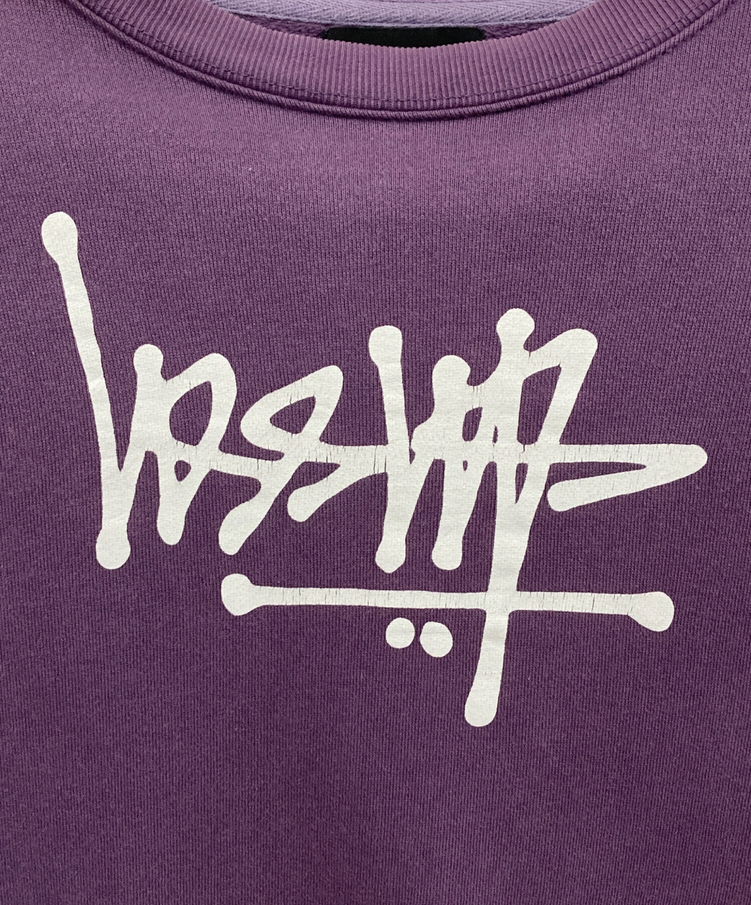 中古・古着通販】stussy (ステューシー) ロゴスウェット パープル