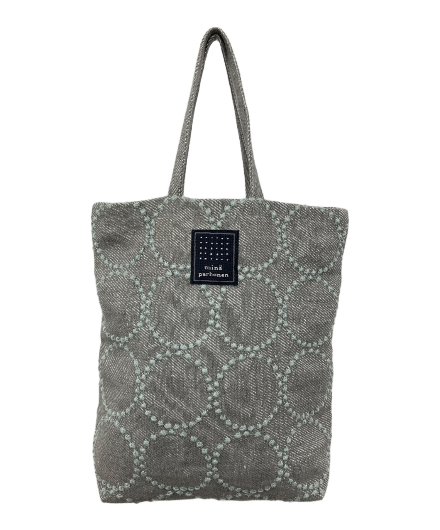 ミナペルホネン【未使用】トーストバッグ 中古・古着通販】mina perhonen (ミナ ペルホネン) toast bag グレー