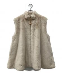 ASTRAET アストラット ベスト レディース 【古着】【中古】 中古・古着通販】ASTRAET (アストラット) フレア フェイクファーベスト