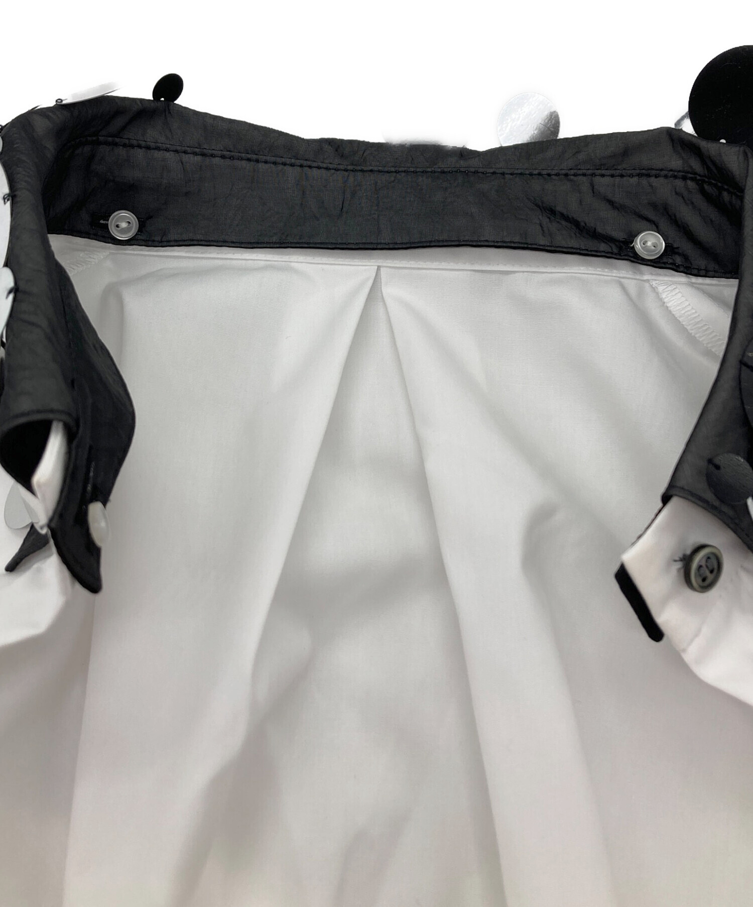 中古・古着通販】LOHEN (ローヘン) ランダムミラー2WAYシャツ ホワイト 