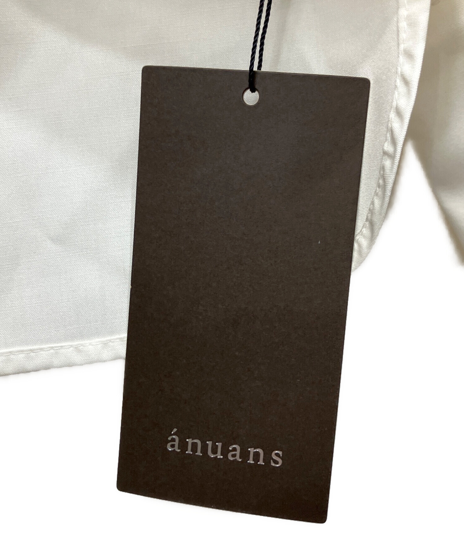 中古・古着通販】anuans (アニュアンス) ベルカフスギャザーブラウス