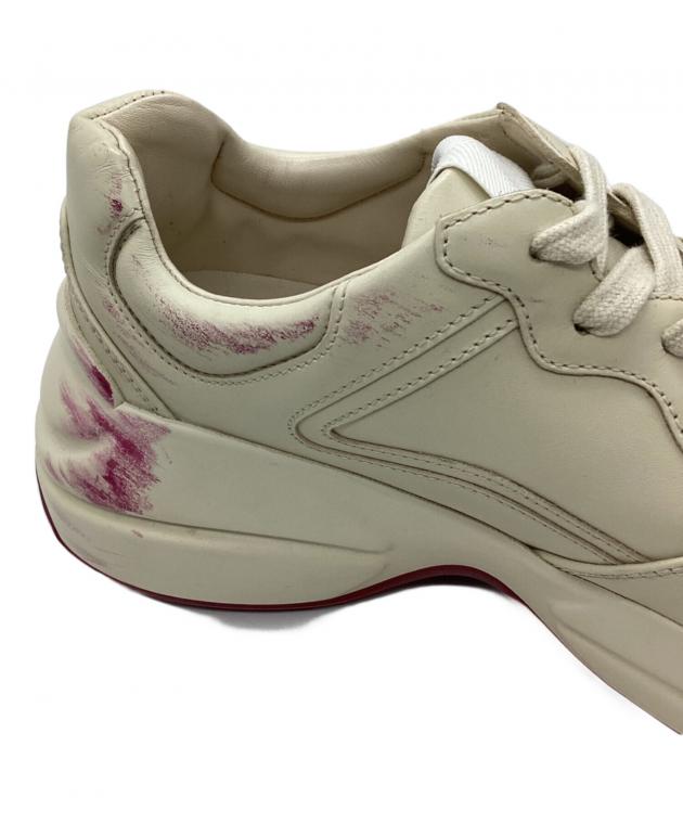 GUCCI xドラえもん 厚底スニーカー クリーム色 中古・古着通販】GUCCI (グッチ) DORAEMON (ドラエモン) スニーカー