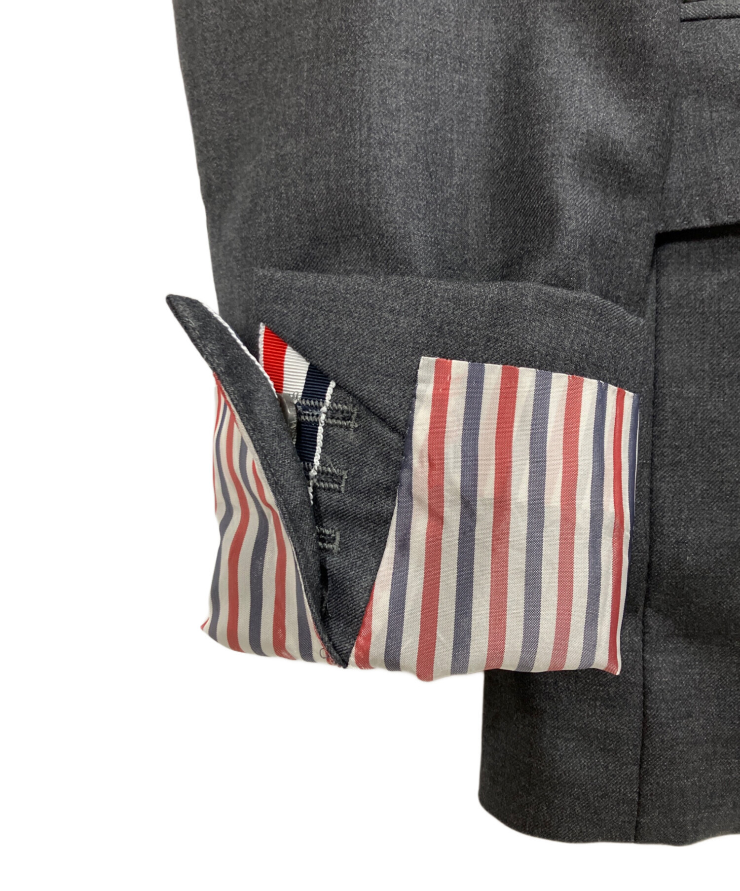 トムブラウン　スーツ　セットアップ　グレンチェック　トリコロール　裏地ストライプ 中古・古着通販】THOM BROWNE. NEW YORK (トムブラウン ニューヨーク