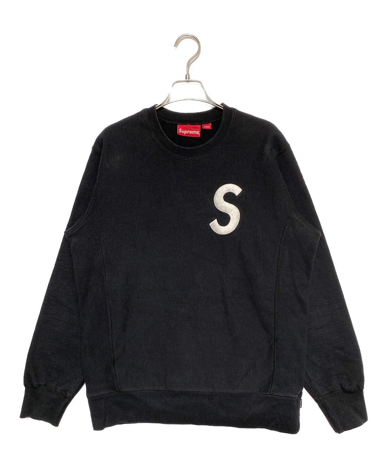 中古・古着通販】SUPREME (シュプリーム) S Logo Crewneck ブラック 