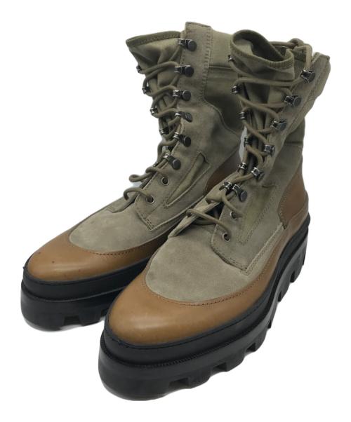 中古・古着通販】BALENCIAGA (バレンシアガ) コンバットブーツ カーキ  
