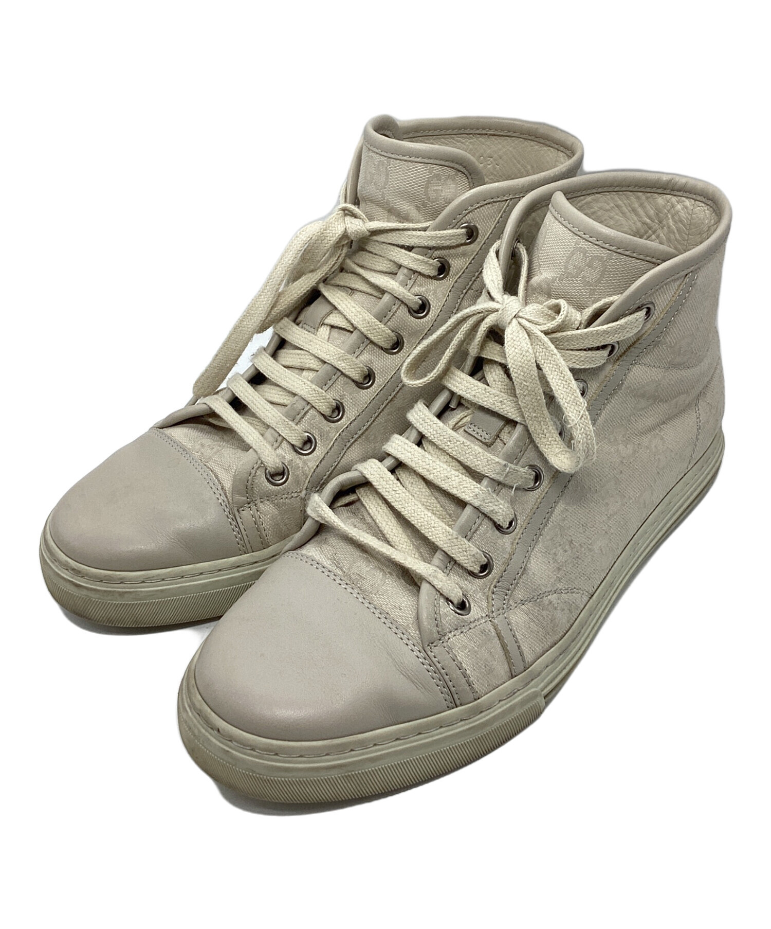 最終価格【新品未使用品】GUCCI GGキャンバス ハイカット スニーカー 中古・古着通販】GUCCI (グッチ) GGキャンバス ハイカットスニーカー