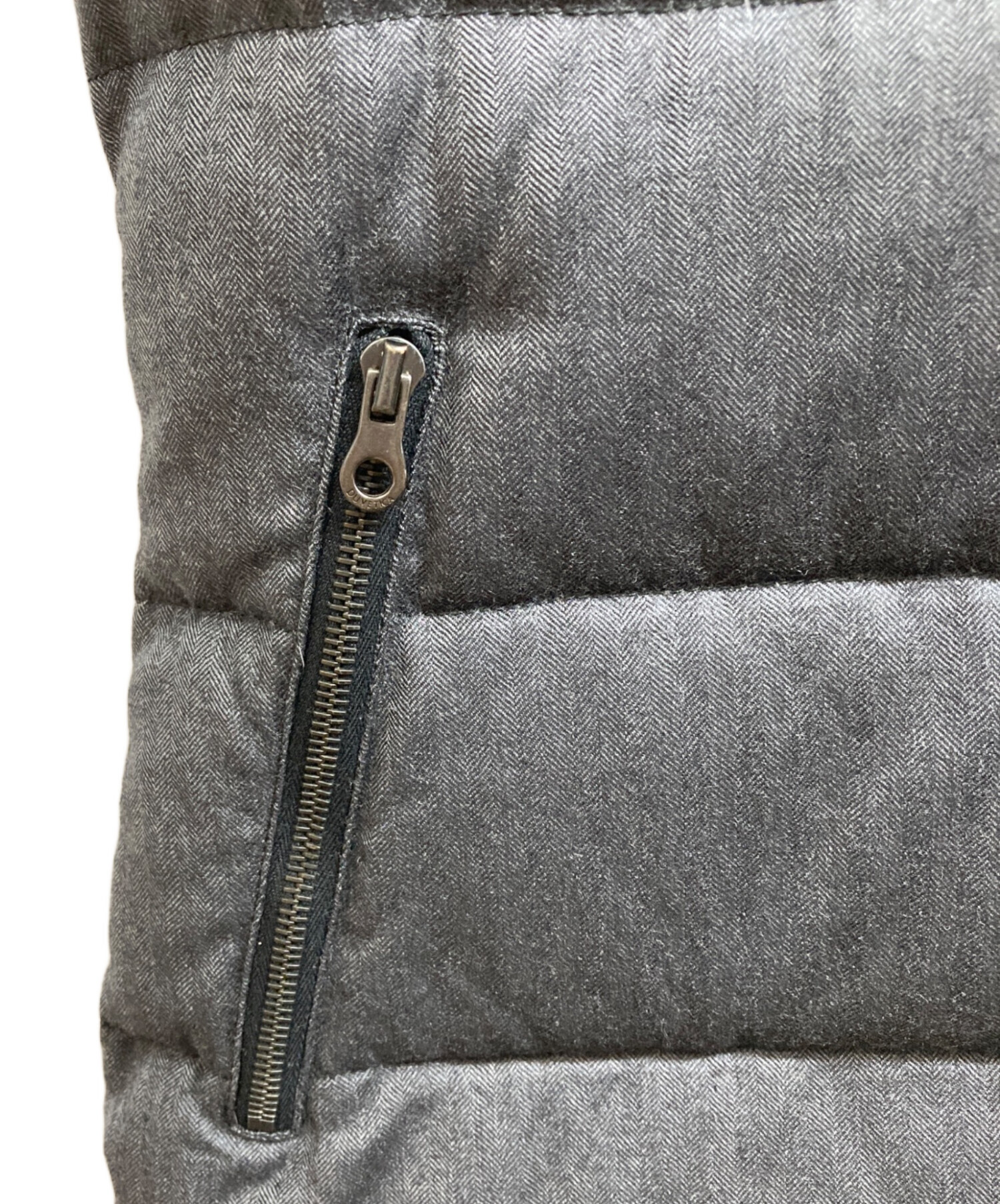 美品【ディベティカ】ウールダウンベスト FEBEDUE ダークグレー 42サイズ デュベティカ DUVETICA FEBEDUE ダウンベスト 42ダークグレー Duvetica