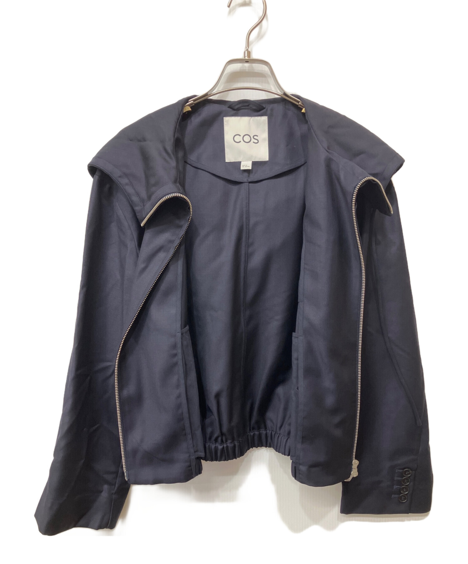 中古・古着通販】COS (コス) TAILORED WOOL HOODED JACKET ネイビー 