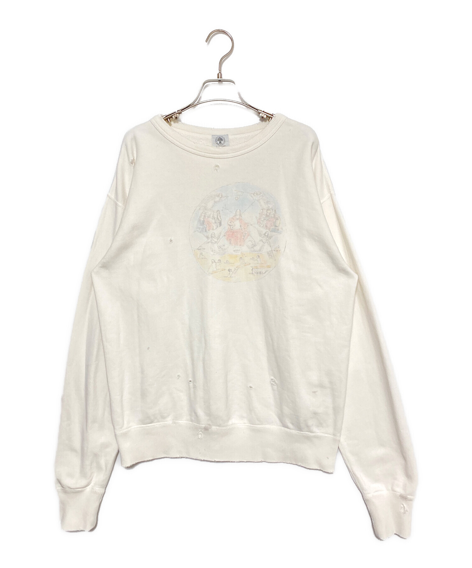 SAINT プリントスウェット ホワイト 中古・古着通販】SAINT MICHAEL (セントマイケル) スウェット ホワイト