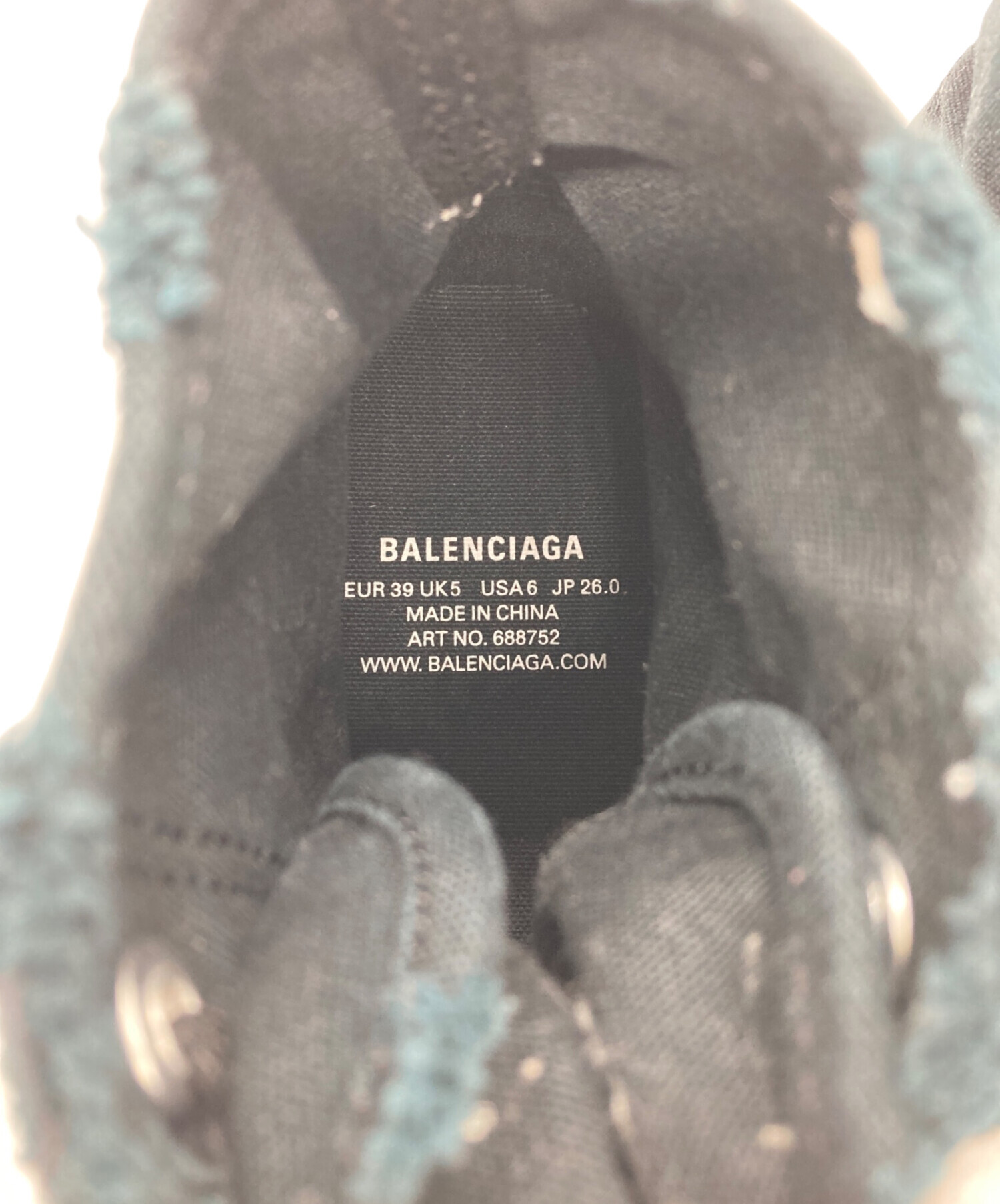 中古・古着通販】BALENCIAGA (バレンシアガ) 加工ハイカット