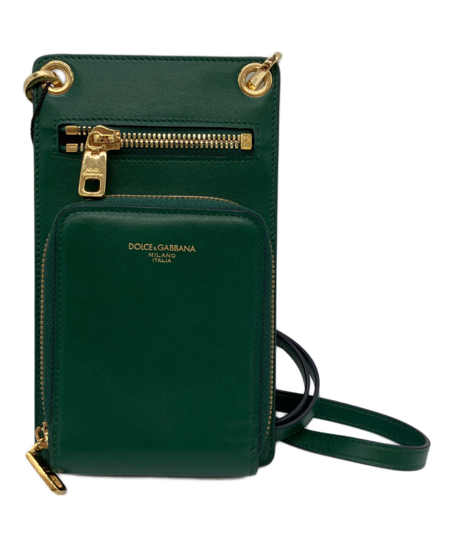 値下げ言い値交渉 DOLCE＆GABBANA ドルチェ＆ガッバーナ財布　緑 中古・古着通販】DOLCE & GABBANA (ドルチェ＆ガッバーナ) ショルダー
