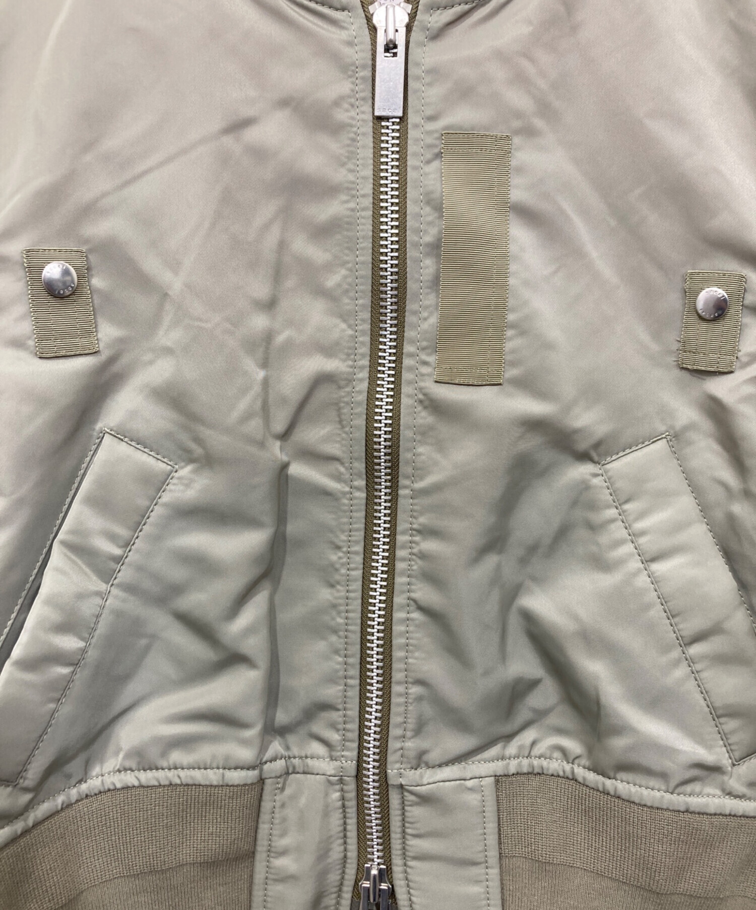 中古・古着通販】sacai (サカイ) Nylon TWILL Blouson オリーブ サイズ