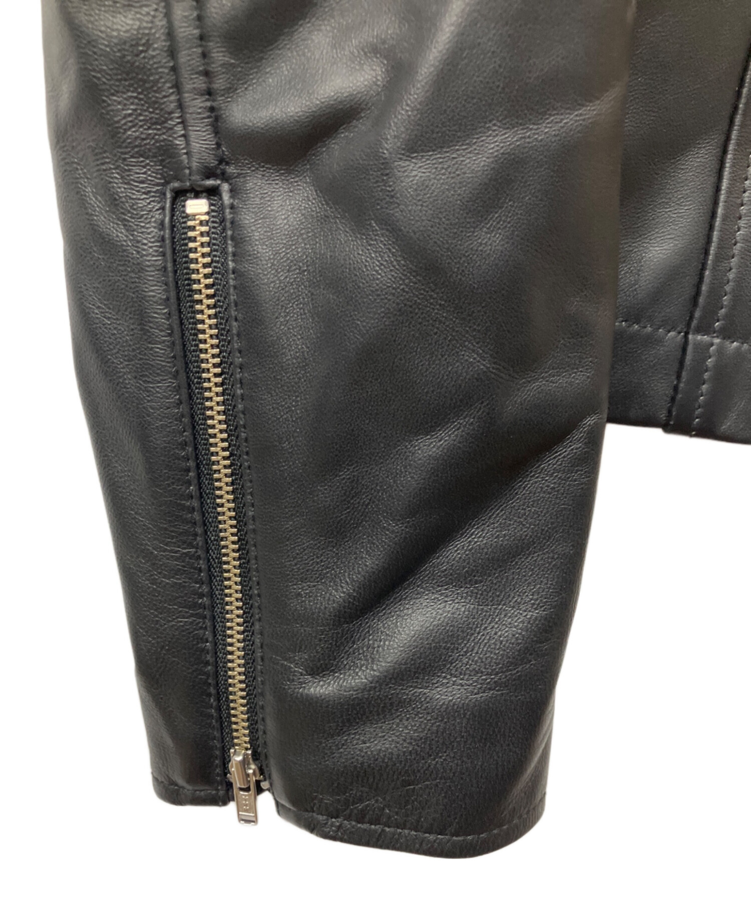 中古・古着通販】もりのがっこう (モリノガッコウ) ラムレザーダブル