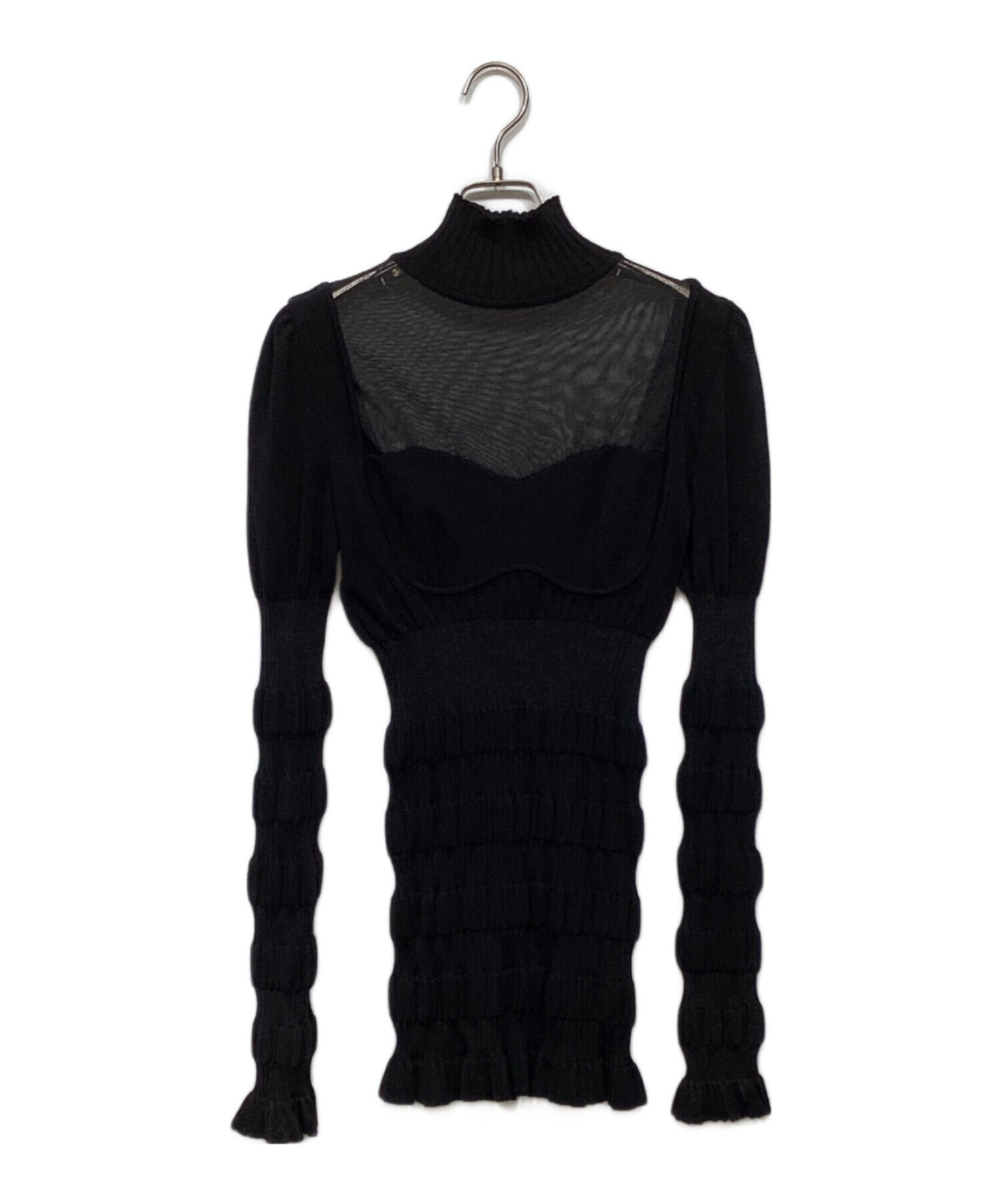 中古・古着通販】FETICO (フェティコ) STRIPE RIB KNIT JUMPER FTC224