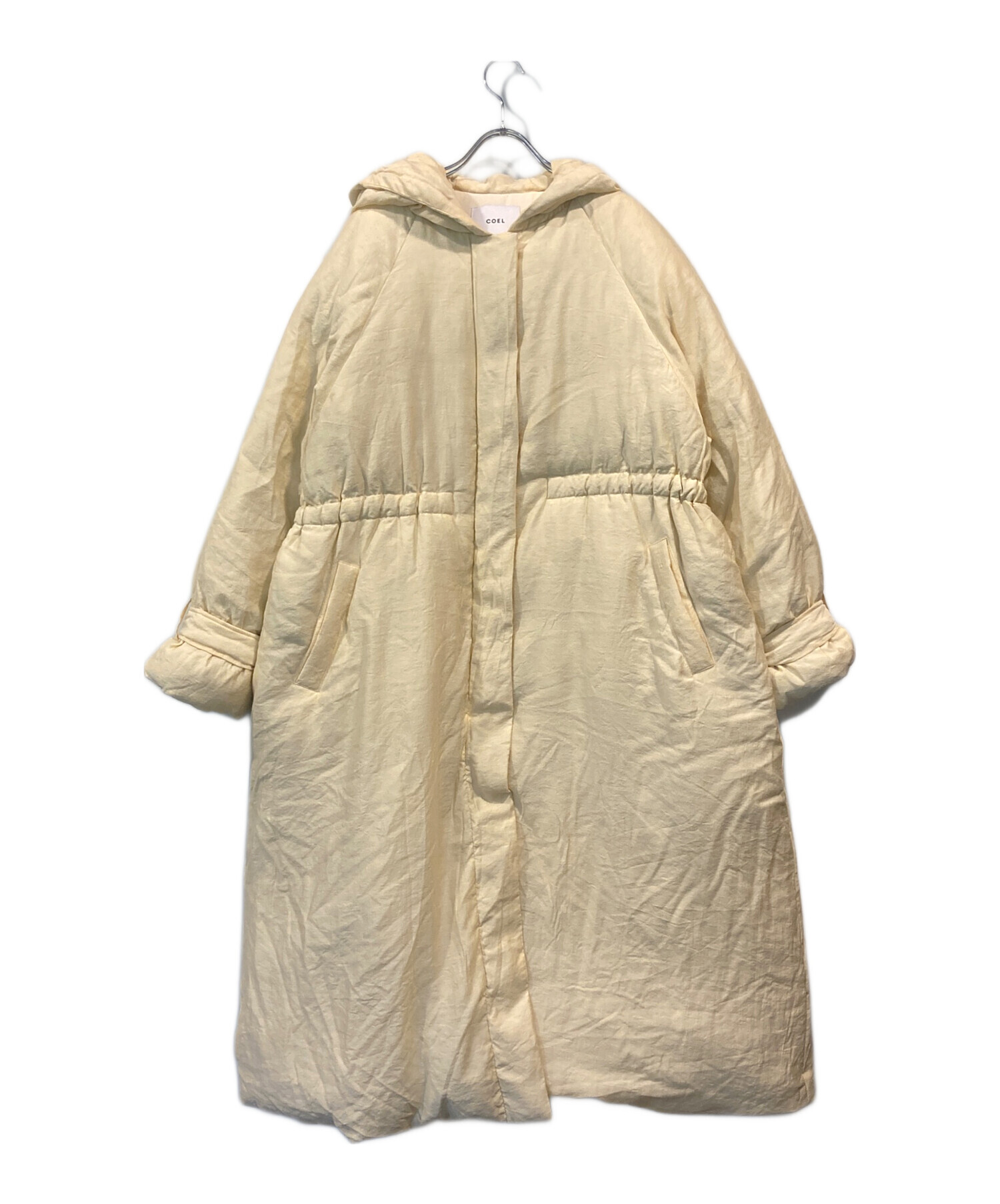 中古・古着通販】COEL (コエル) ロングダウンコート アイボリー サイズ 