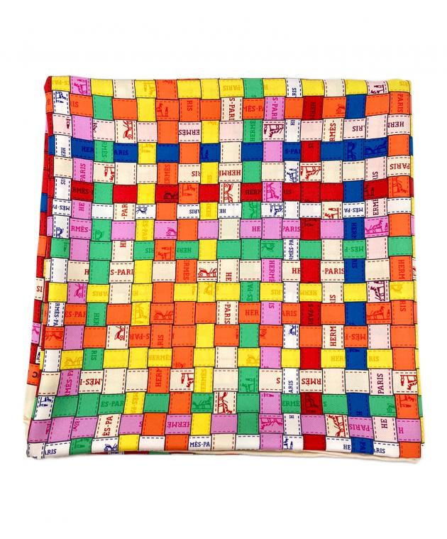 Hermès シルクスカーフ 多色使い 中古・古着通販】HERMES (エルメス) シルクスカーフ マルチ