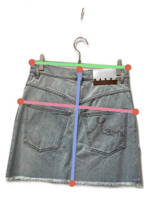 中古・古着通販】MARNI (マルニ) デニムミニスカート インディゴ