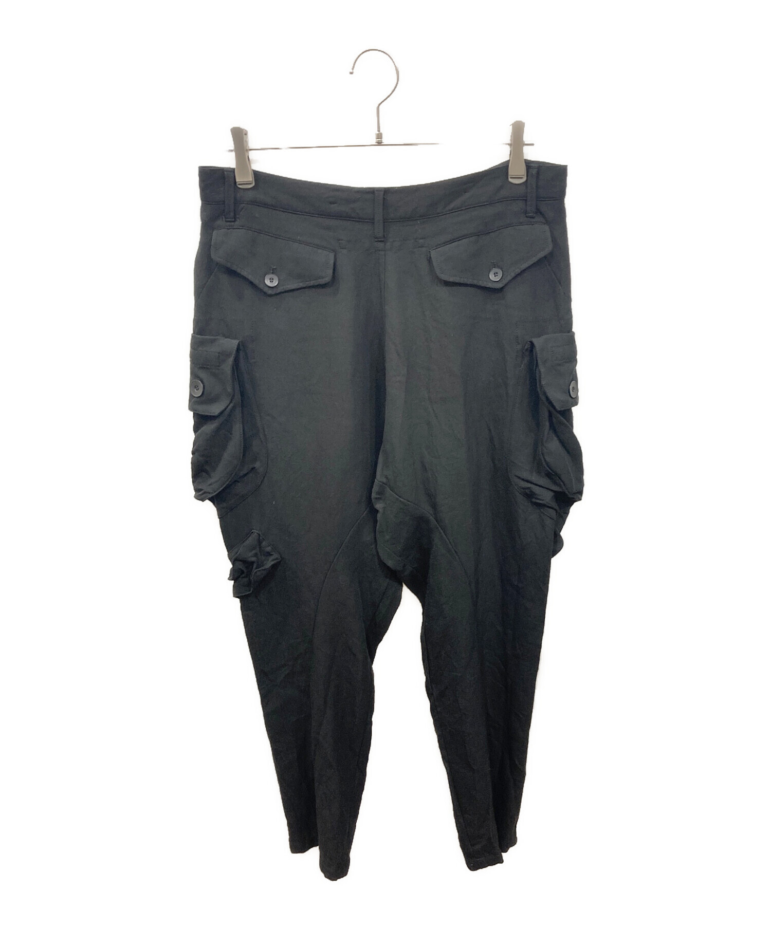 中古・古着通販】JULIUS (ユリウス) ガスマスクカーゴパンツ ブラック