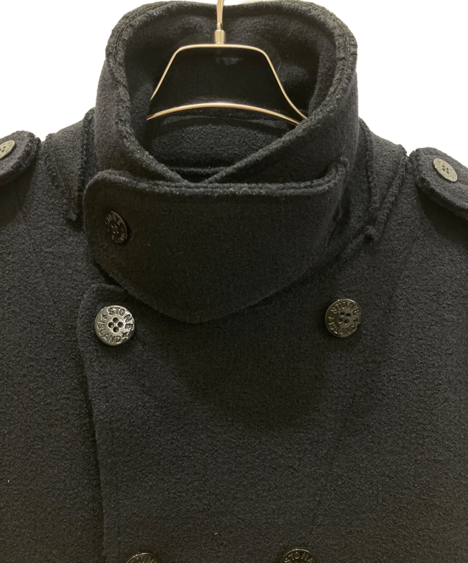 中古・古着通販】STONE ISLAND (ストーンアイランド) Pコート ネイビー