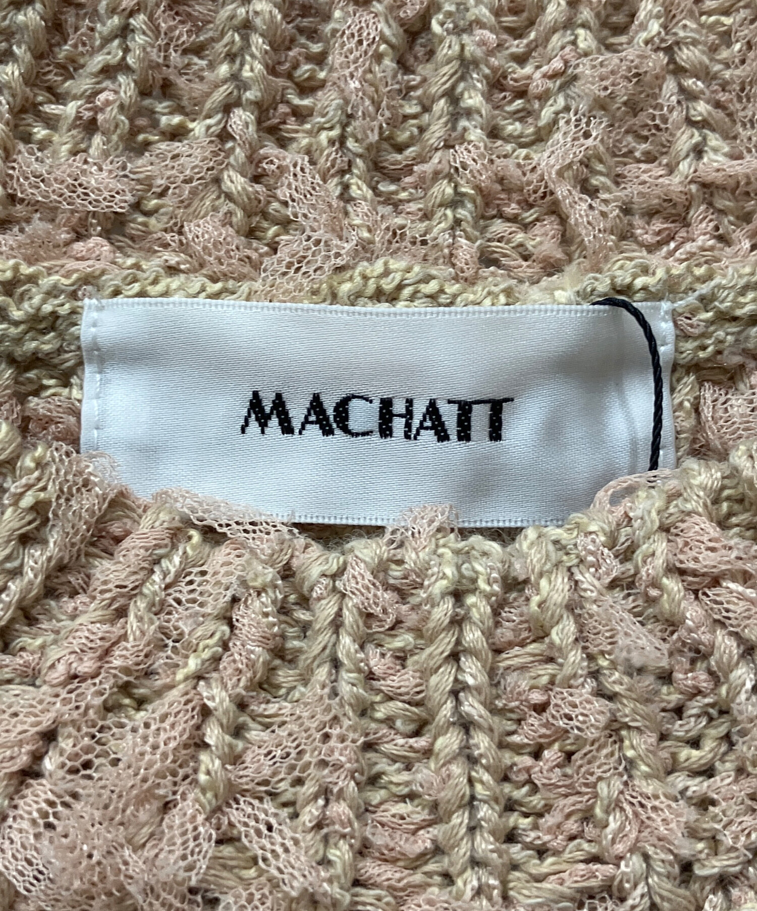 中古・古着通販】machatt (マチャット) チュールヤーンニットベスト