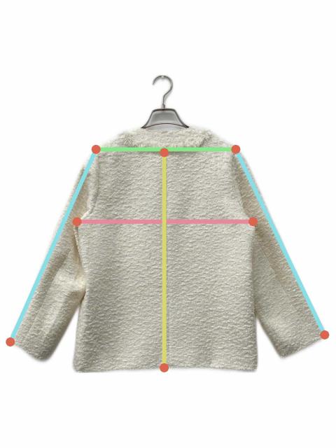 中古・古着通販】COEL (コエル) ツイードVネックジャケット オフ 中古・古着通販】COEL (コエル) ツイードVネックジャケット オフ