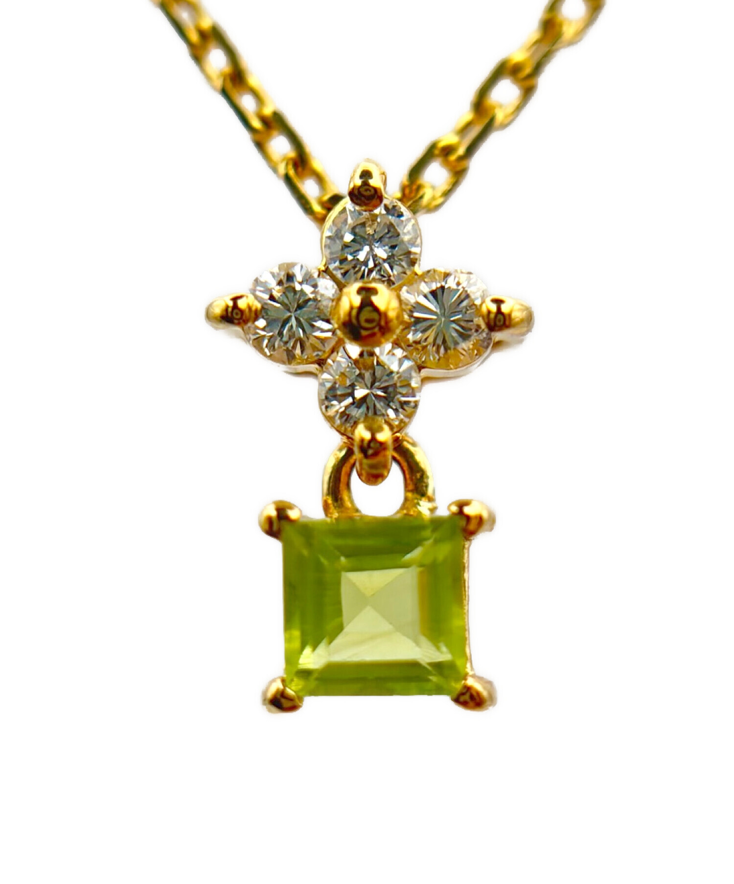 中古・古着通販】TASAKI (タサキ) Peridot × Diamond Necklace