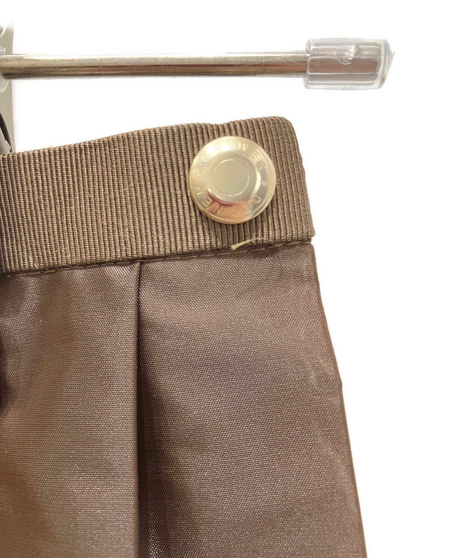 中古・古着通販】DRAWER (ドゥロワー) タフタプリーツスカート