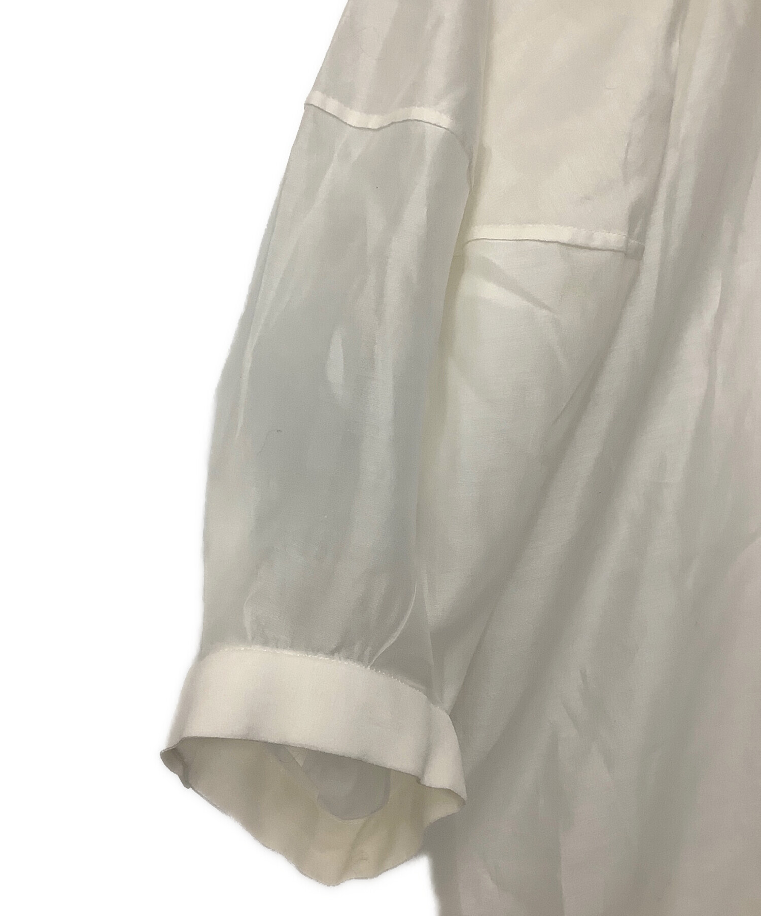 ブラミンク コットンシルクドルマンスリーブ　ブラウス　36 ブラミンク BLAMINK コットンシルク ドルマンスリーブ ブラウス 36