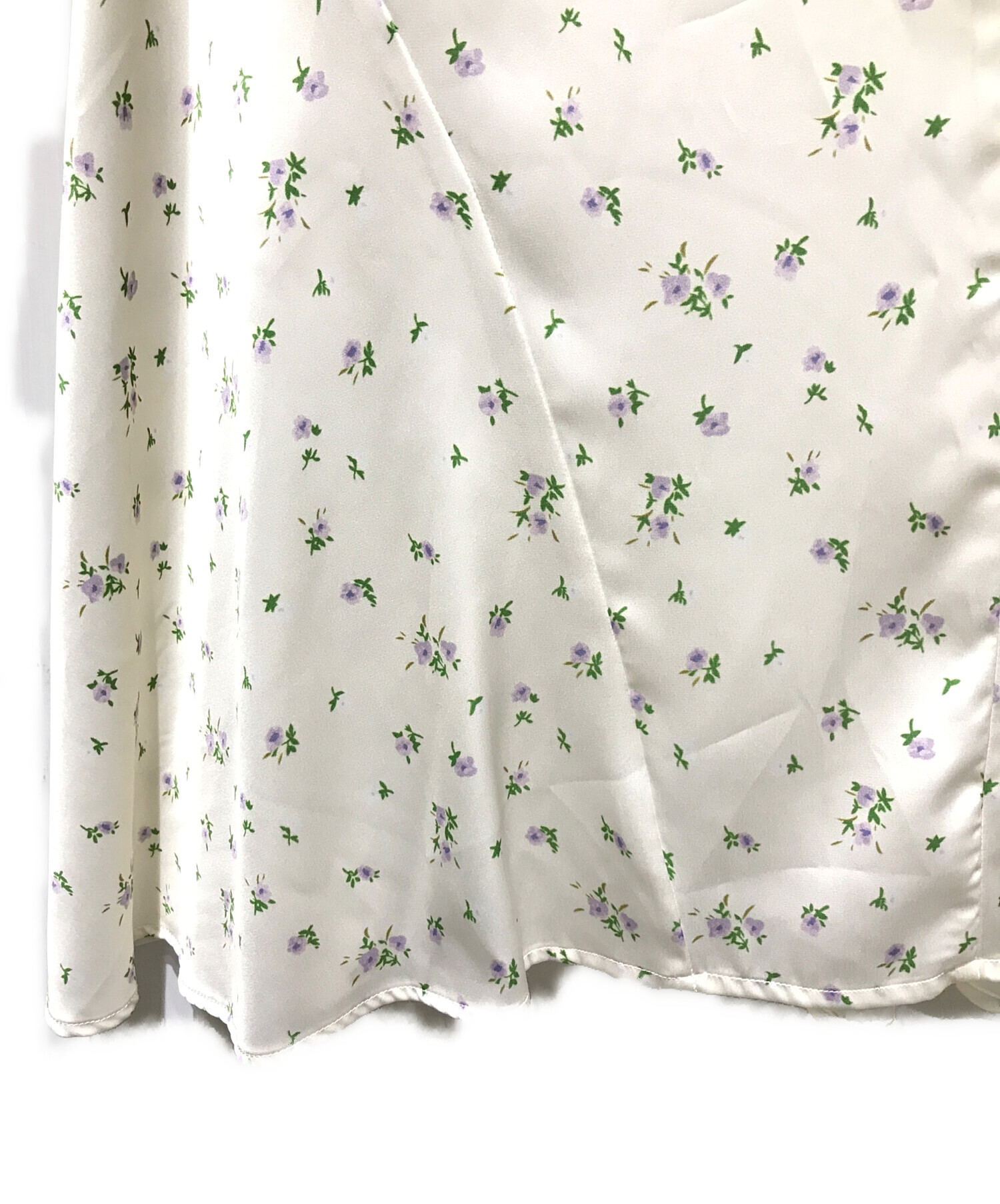 Rosarymoon” Flower Satin Cami Dress