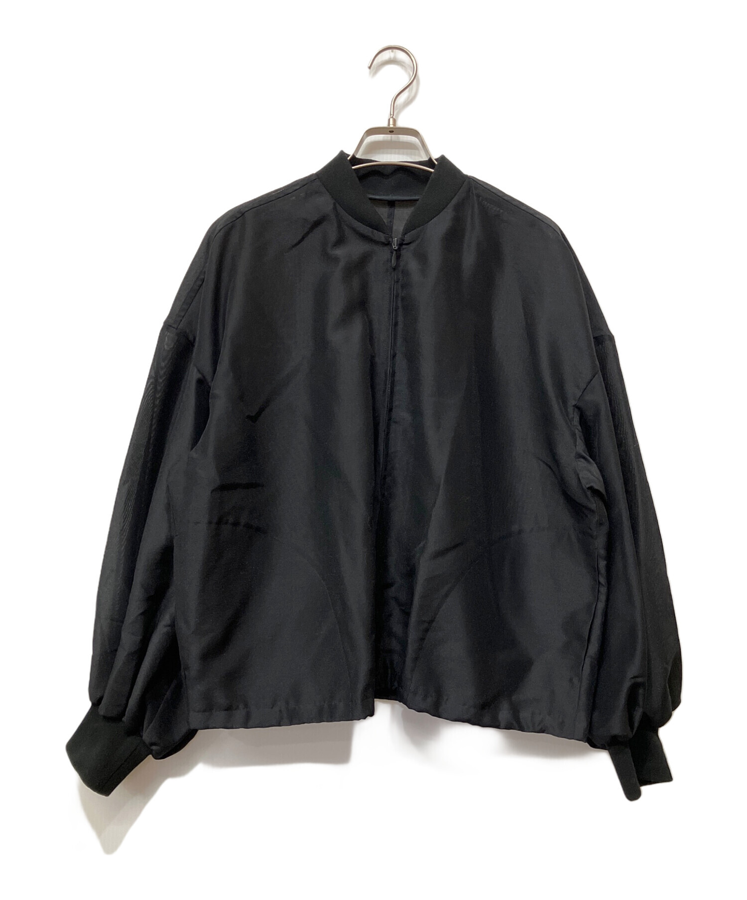 中古・古着通販】uncrave (アンクレイヴ) シアーブルゾン ブラック