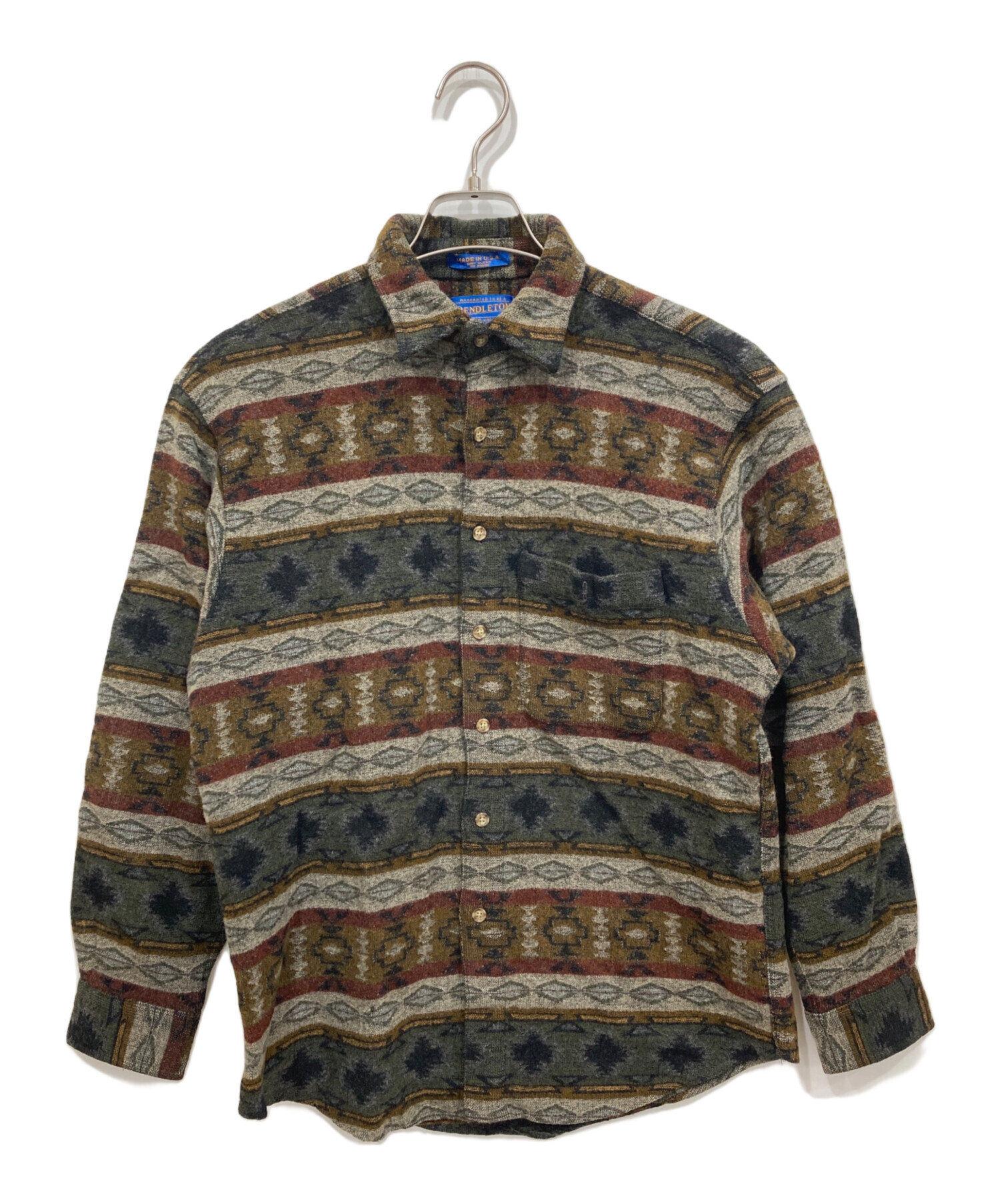 中古・古着通販】PENDLETON (ペンドルトン) ネイティブ柄ウールシャツ