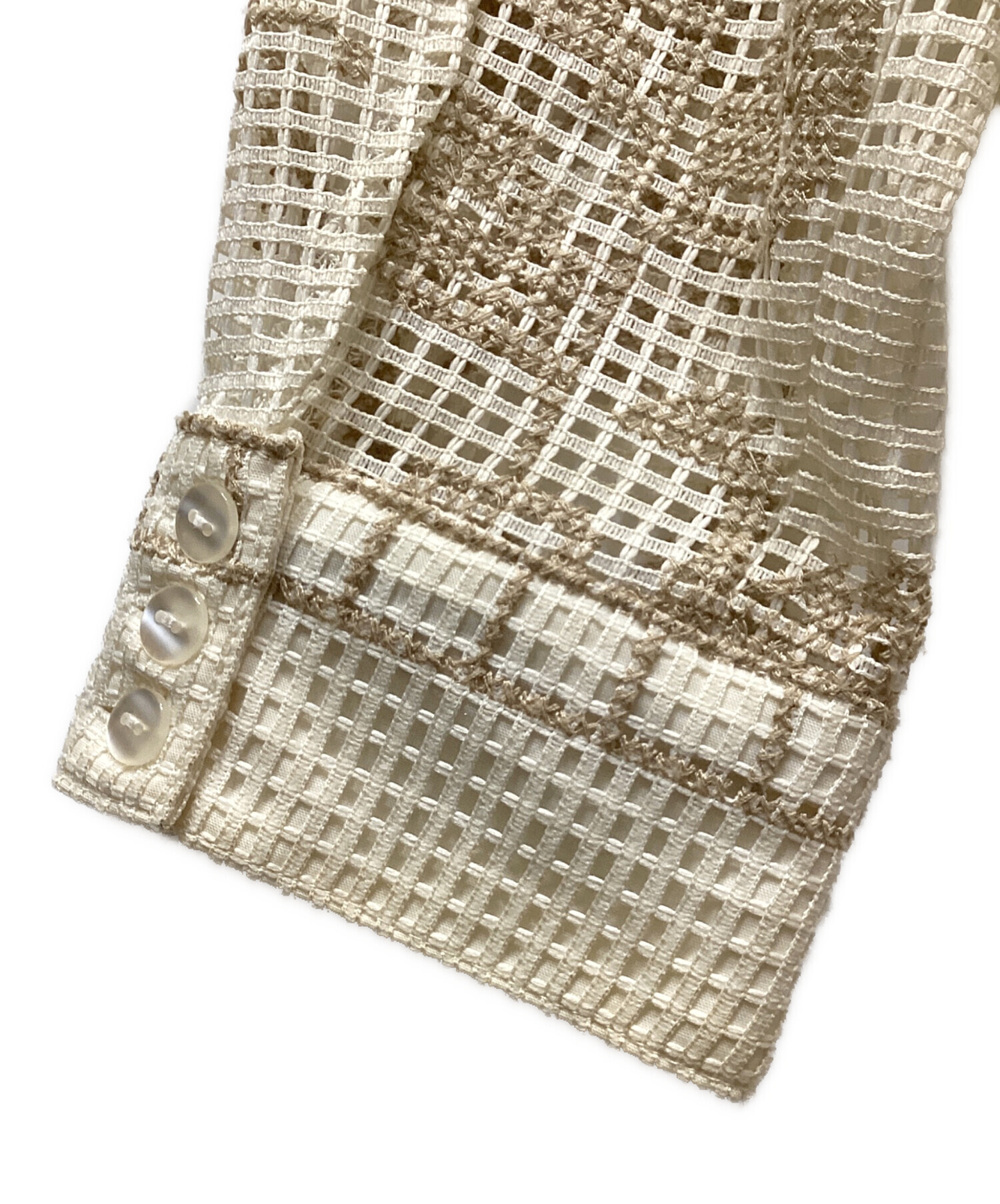 中古・古着通販】AMERI (アメリ) MEDI CROSS SHIRT アイボリー サイズ