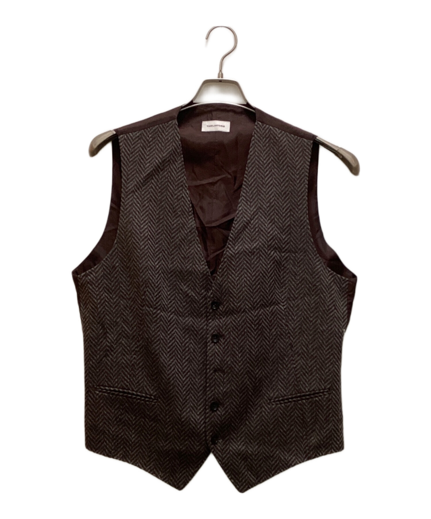 中古・古着通販】TAGLIATORE (タリアトーレ) BRIAN/F ヘリンボーンジレ