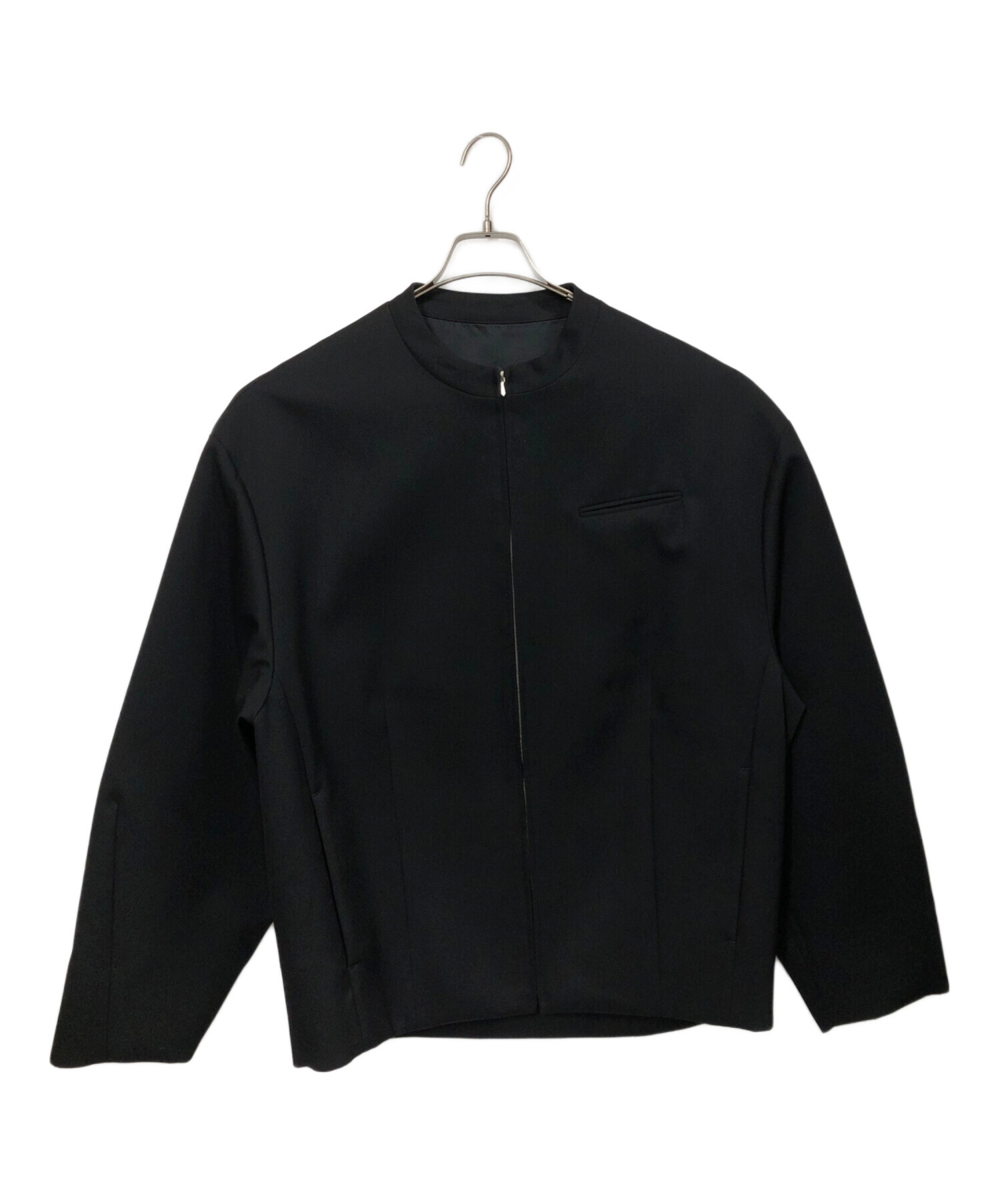 中古・古着通販】ssstein (シュタイン) ANGULAR ZIP JACKET ブラック