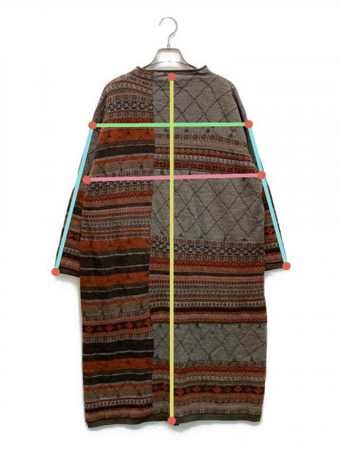 FUGA FUGA フーガフーガ コラージュ ウール ロング コート FUGA ベージュ ウール ロングコート 46 - メルカリ