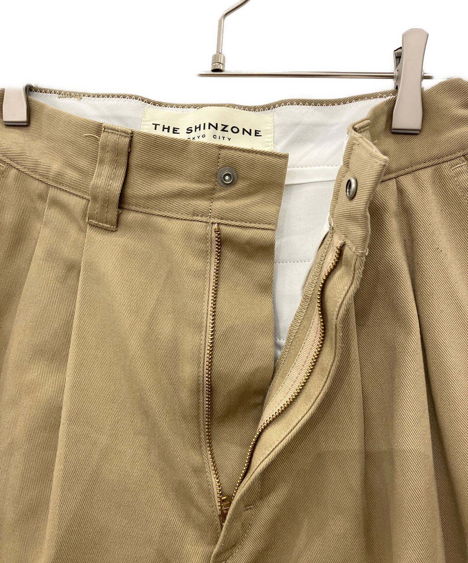 中古・古着通販】THE SHINZONE (ザ シンゾーン) タックパンツ ベージュ