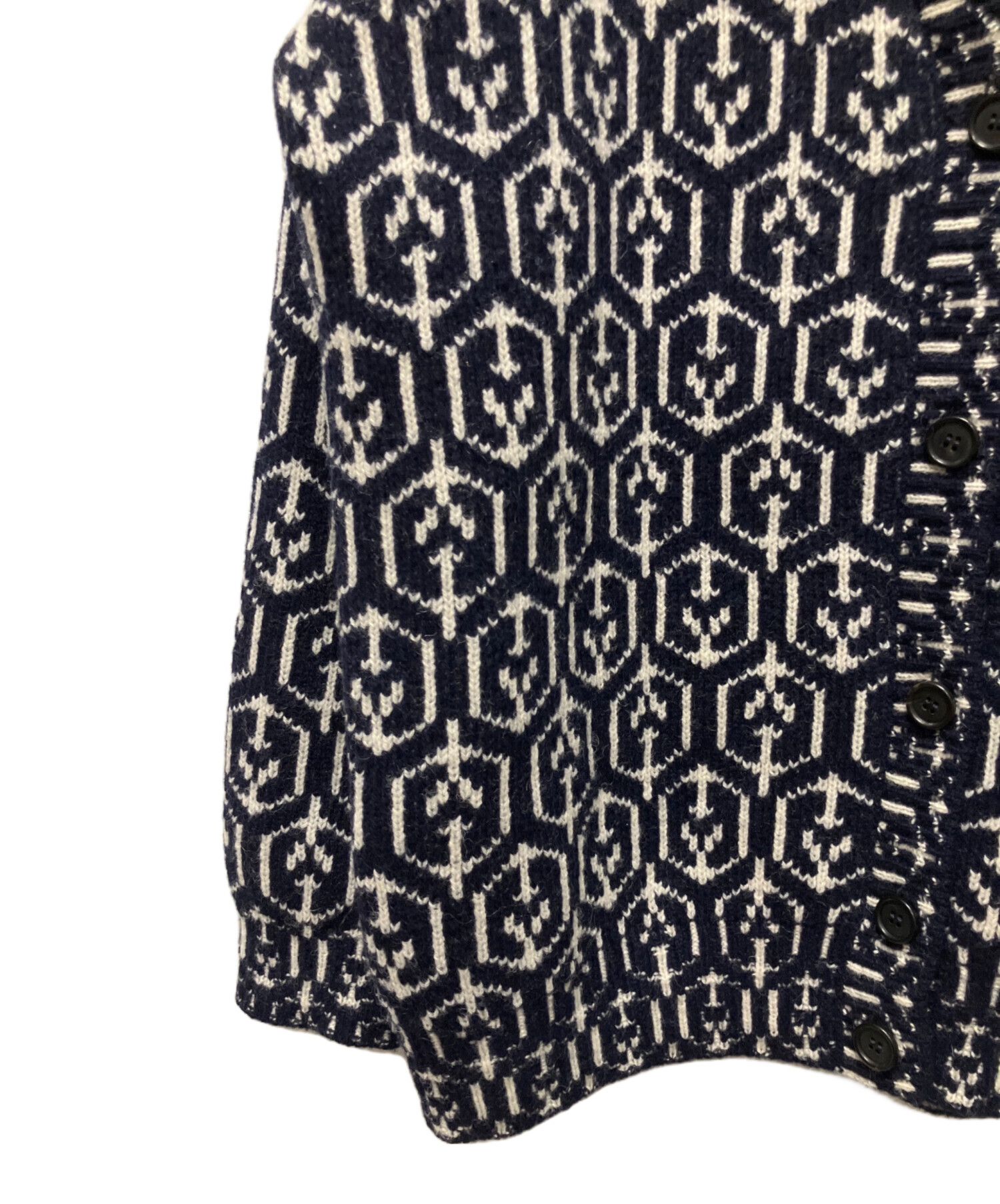 中古・古着通販】PRADA (プラダ) Wool Graphic Cardigan/カーディガン