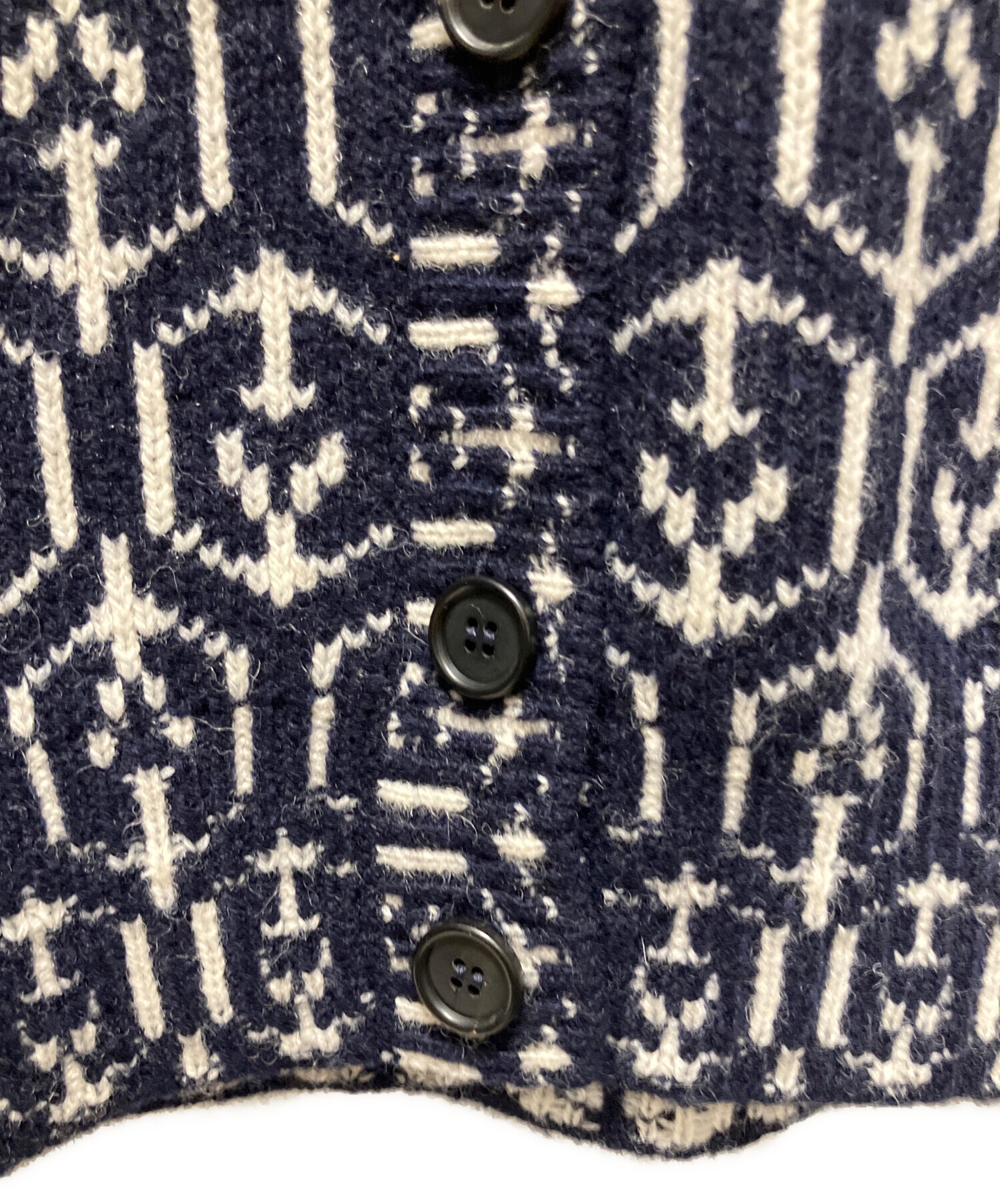中古・古着通販】PRADA (プラダ) Wool Graphic Cardigan/カーディガン