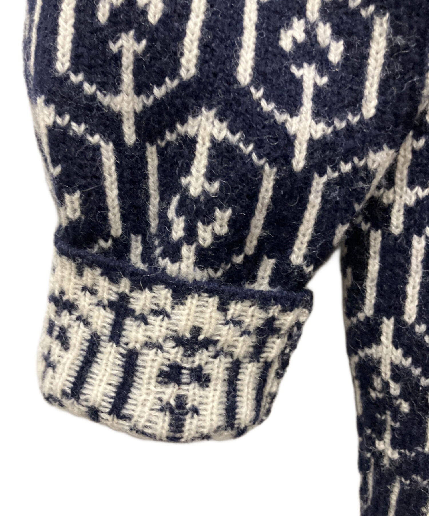 中古・古着通販】PRADA (プラダ) Wool Graphic Cardigan/カーディガン